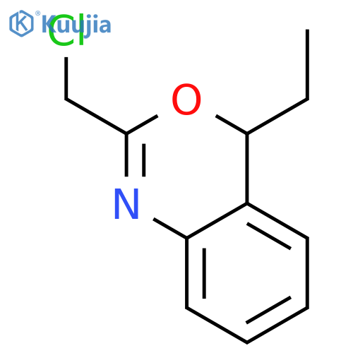 4H-3,1-Benzoxazine, 2-(chloromethyl)-4-ethyl- structure