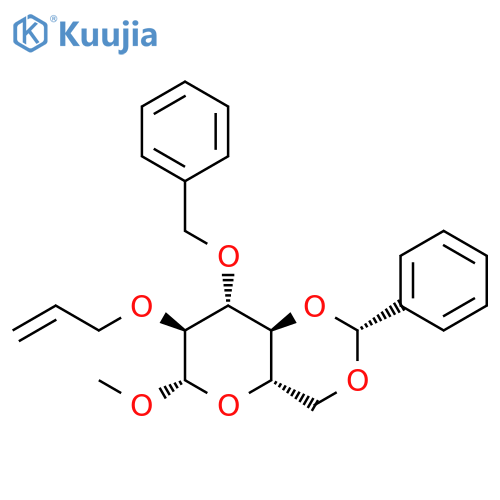 Methyl 2-O-Allyl-3-O-benzyl-4,6-O-benzylidene-alpha-D-mannopyranoside structure