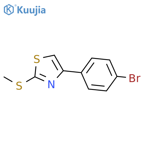 4-(4-bromophenyl)-2-(methylsulfanyl)-1,3-thiazole structure