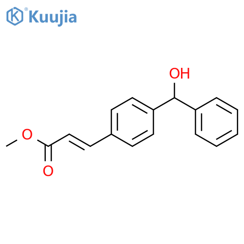 2-Propenoic acid, 3-[4-(hydroxyphenylmethyl)phenyl]-, methyl ester structure