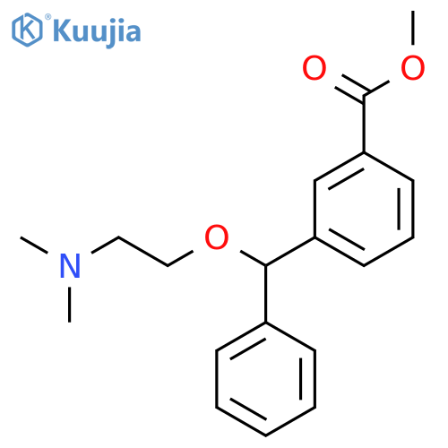 Benzoic acid, 3-[[2-(dimethylamino)ethoxy]phenylmethyl]-, methyl ester structure