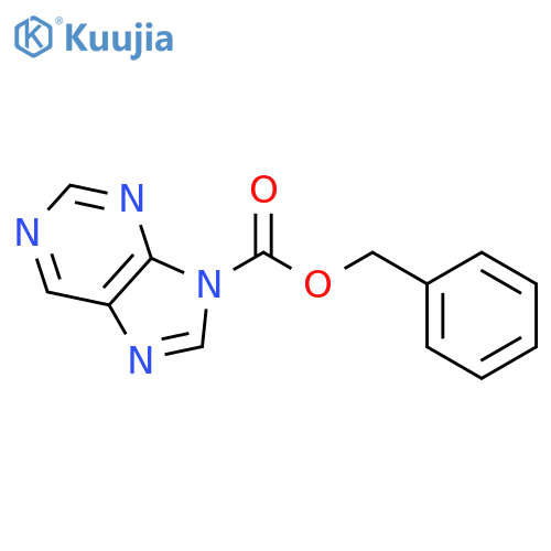 9H-Purine-9-carboxylic acid, phenylmethyl ester structure