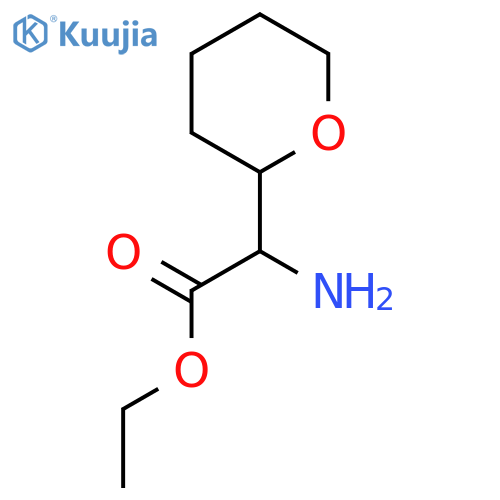 ethyl 2-amino-2-(oxan-2-yl)acetate structure