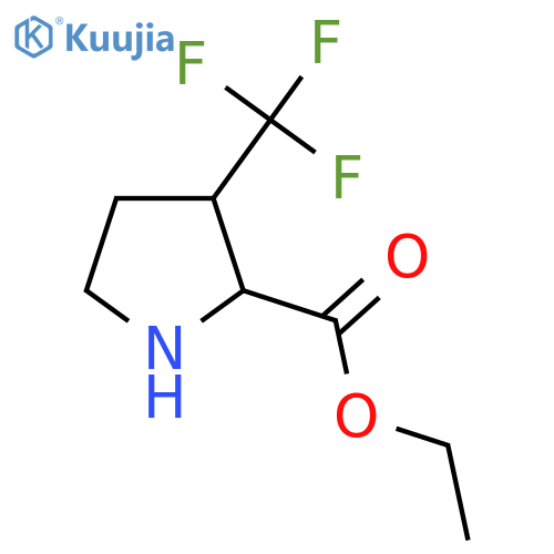 Ethyl 3-(trifluoromethyl)pyrrolidine-2-carboxylate structure