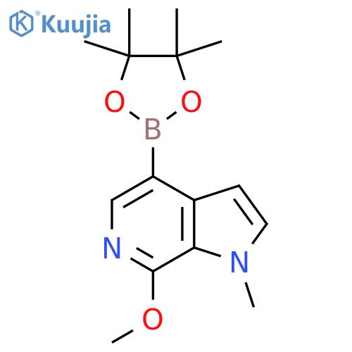7-Methoxy-1-methyl-4-(4,4,5,5-tetramethyl-1,3,2-dioxaborolan-2-yl)-1H-pyrrolo2,3-cpyridine structure