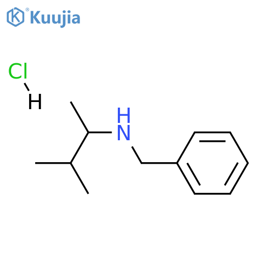 N-benzyl-3-methyl-2-butanamine hydrochloride structure