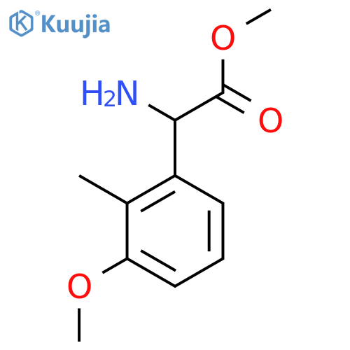 methyl 2-amino-2-(3-methoxy-2-methylphenyl)acetate structure