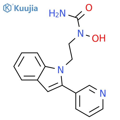 Urea, N-hydroxy-N-[2-[2-(3-pyridinyl)-1H-indol-1-yl]ethyl]- structure