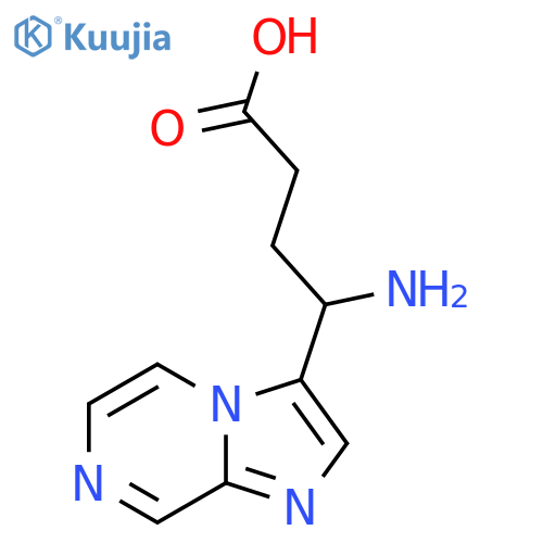 4-amino-4-{imidazo1,2-apyrazin-3-yl}butanoic acid structure