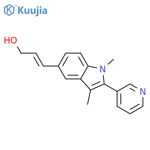 2-Propen-1-ol, 3-[1,3-dimethyl-2-(3-pyridinyl)-1H-indol-5-yl]- structure