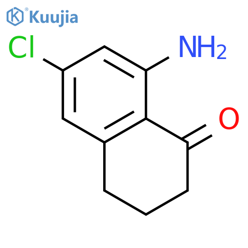 1(2H)-NAPHTHALENONE, 8-AMINO-6-CHLORO-3,4-DIHYDRO- structure