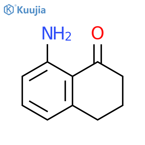 8-amino-3,4-dihydro-2H-naphthalen-1-one;hydrochloride structure