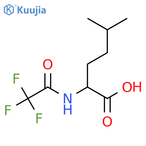 5-Methyl-2-(trifluoroacetamido)hexanoic acid structure