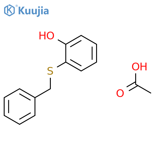 Phenol, 2-[(phenylmethyl)thio]-, acetate structure