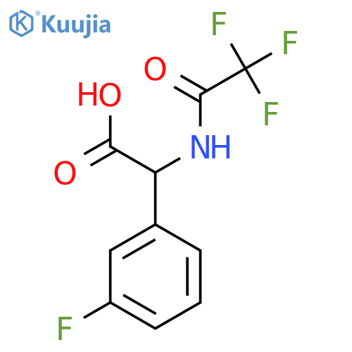 2-(3-Fluorophenyl)-2-(trifluoroacetamido)acetic acid structure