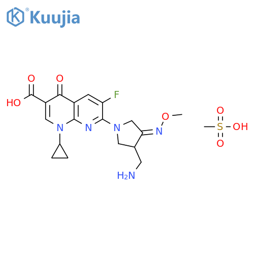 Gemifloxacin mesylate structure