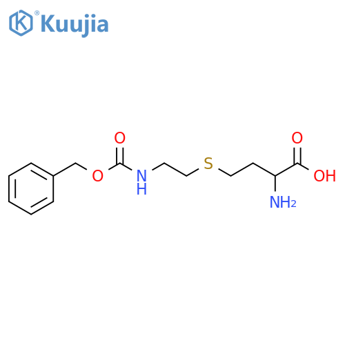 2-amino-4-(2-{(benzyloxy)carbonylamino}ethyl)sulfanylbutanoic acid structure