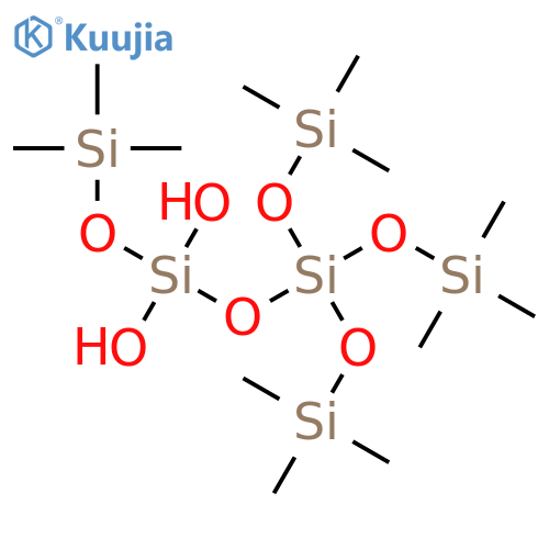 3,3-Tetrasiloxanediol, 1,1,1,7,7,7-hexamethyl-5,5-bis[(trimethylsilyl)oxy]- structure