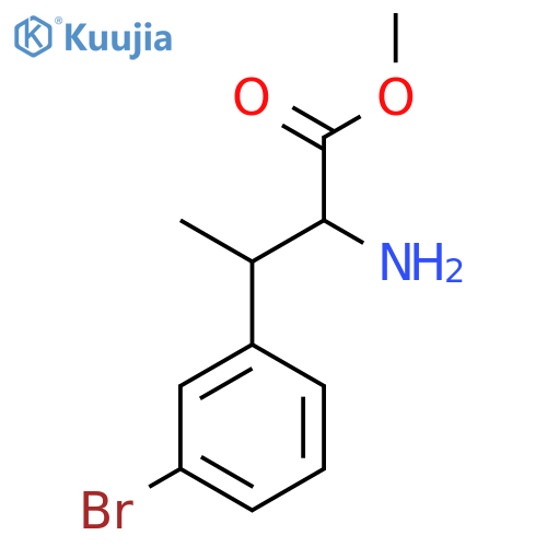 Methyl 2-amino-3-(3-bromophenyl)butanoate structure