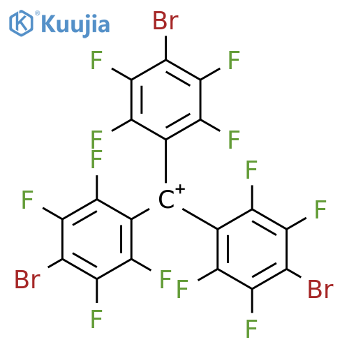 Methylium, tris(4-bromo-2,3,5,6-tetrafluorophenyl)- structure