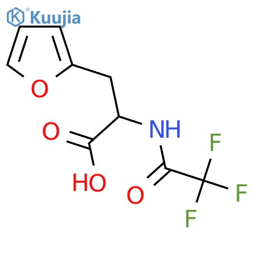 3-(Furan-2-yl)-2-(trifluoroacetamido)propanoic acid structure