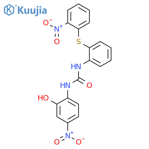 Urea, N-(2-hydroxy-4-nitrophenyl)-N'-[2-[(2-nitrophenyl)thio]phenyl]- structure