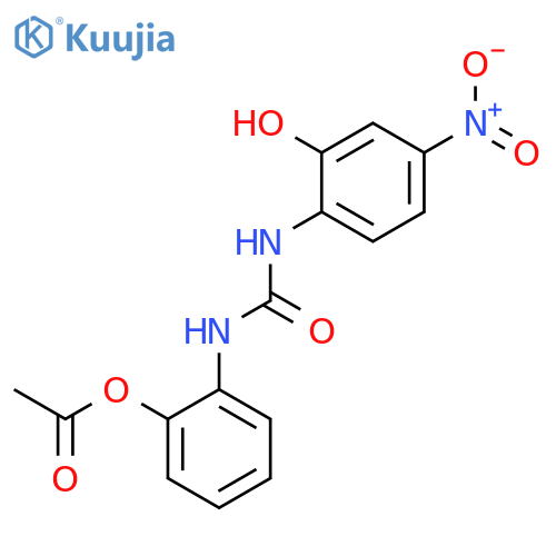 Urea, N-[2-(acetyloxy)phenyl]-N'-(2-hydroxy-4-nitrophenyl)- structure