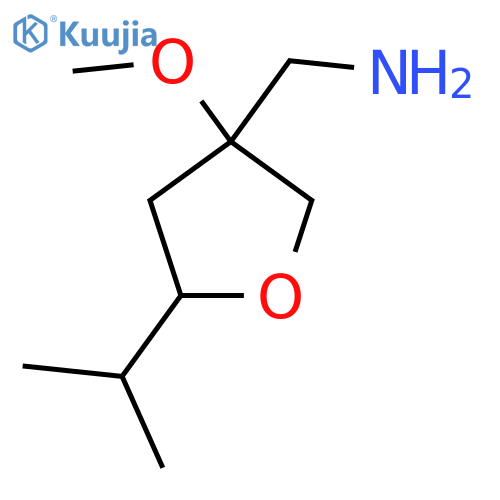 3-methoxy-5-(propan-2-yl)oxolan-3-ylmethanamine structure
