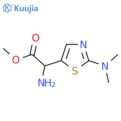 methyl 2-amino-2-2-(dimethylamino)-1,3-thiazol-5-ylacetate structure