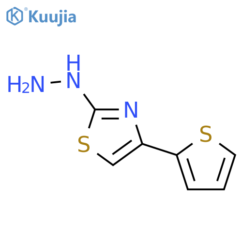 2-Hydrazino-4-(2-thienyl)thiazole structure