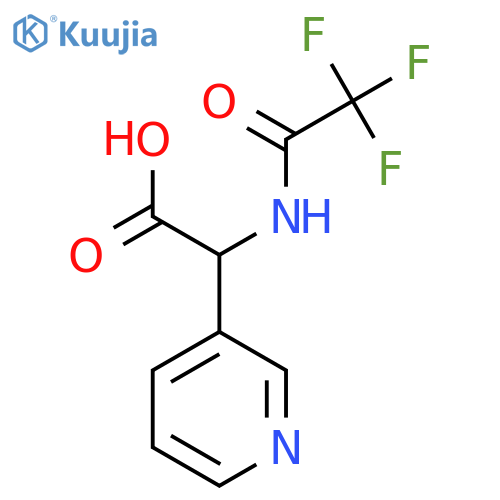 2-(Pyridin-3-yl)-2-(trifluoroacetamido)acetic acid structure