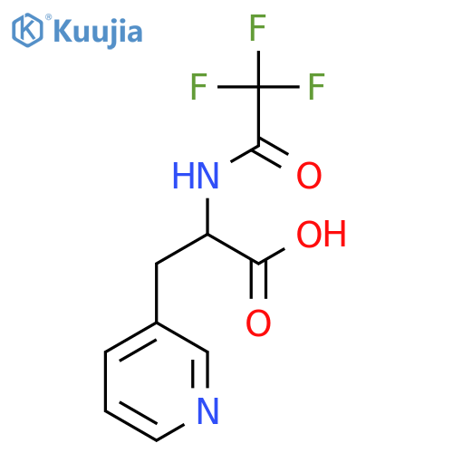 3-(Pyridin-3-yl)-2-(trifluoroacetamido)propanoic acid structure