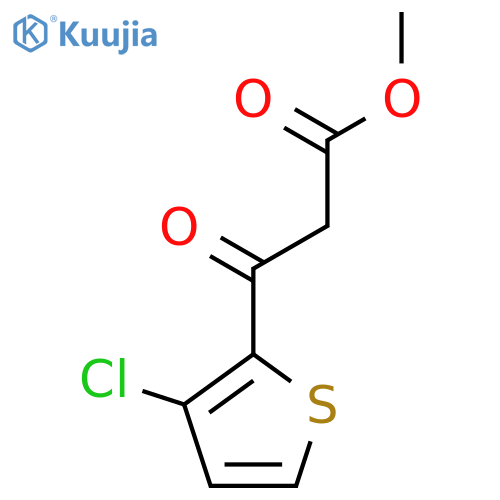 methyl 3-(3-chlorothiophen-2-yl)-3-oxopropanoate structure
