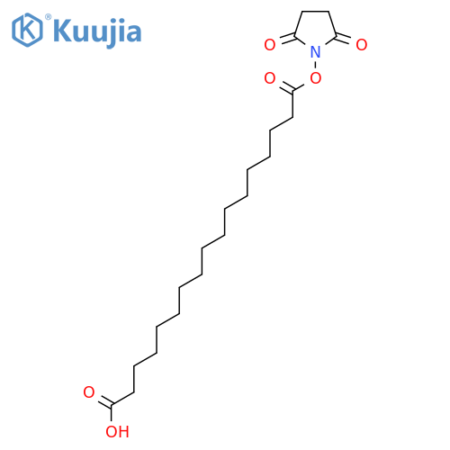 17-((2,5-Dioxopyrrolidin-1-yl)oxy)-17-oxoheptadecanoic acid structure