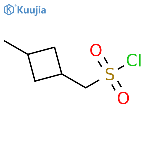 (3-methylcyclobutyl)methanesulfonyl chloride, Mixture of isomers structure