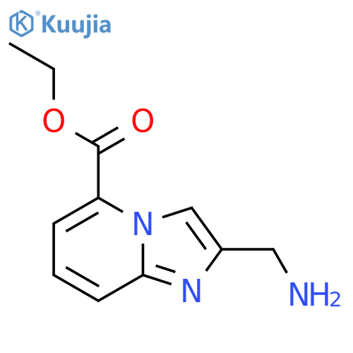 ethyl 2-(aminomethyl)imidazo1,2-apyridine-5-carboxylate structure