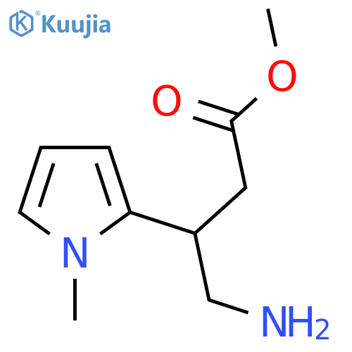 methyl 4-amino-3-(1-methyl-1H-pyrrol-2-yl)butanoate structure