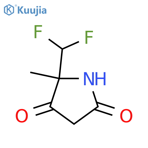 5-(difluoromethyl)-5-methylpyrrolidine-2,4-dione structure