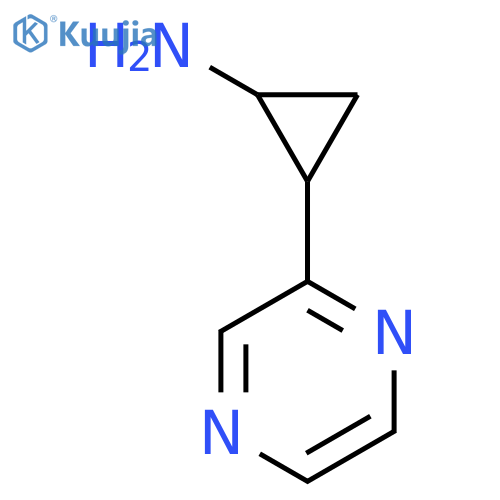 2-(Pyrazin-2-yl)cyclopropan-1-amine structure