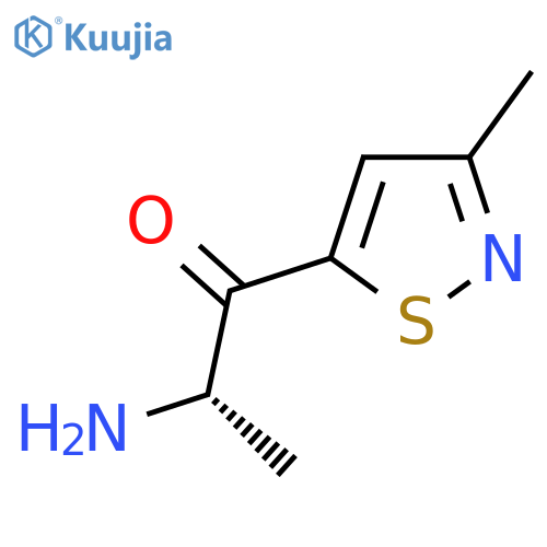 (2S)-2-amino-1-(3-methyl-1,2-thiazol-5-yl)propan-1-one structure
