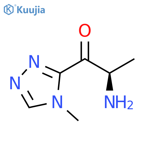 1-Propanone, 2-amino-1-(4-methyl-4H-1,2,4-triazol-3-yl)-, (2R)- structure