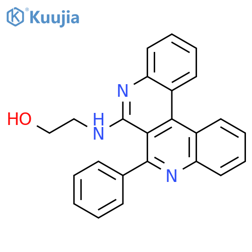 Ethanol, 2-[(7-phenyldibenzo[c,f][2,7]naphthyridin-6-yl)amino]- structure