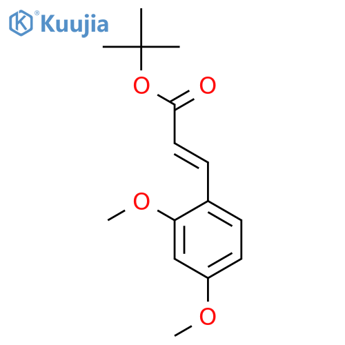 2-Propenoic acid, 3-(2,4-dimethoxyphenyl)-, 1,1-dimethylethyl ester structure
