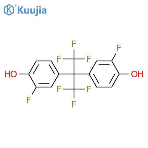 4,4'-(1,1,1,3,3,3-Hexafluoropropane-2,2-diyl)bis(2-fluorophenol) structure