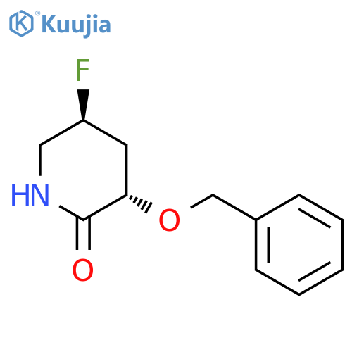 2-Piperidinone, 5-fluoro-3-(phenylmethoxy)-, (3S,5S)- structure