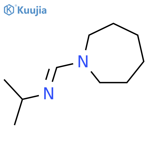 1H-Azepine, hexahydro-1-[[(1-methylethyl)imino]methyl]- structure