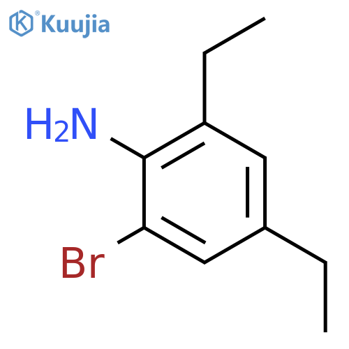 Benzenamine, 2-bromo-4,6-diethyl- structure