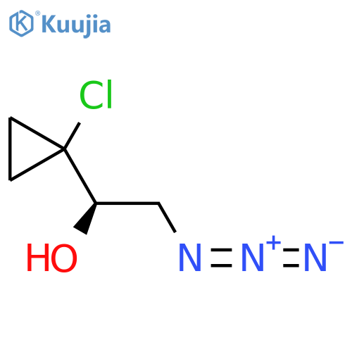 (1R)-2-azido-1-(1-chlorocyclopropyl)ethan-1-ol structure