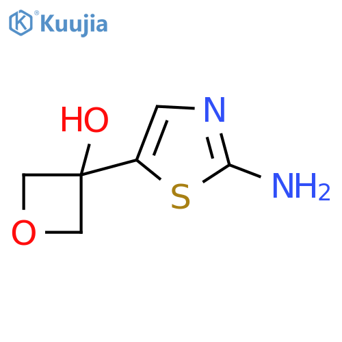 3-(2-amino-1,3-thiazol-5-yl)oxetan-3-ol structure