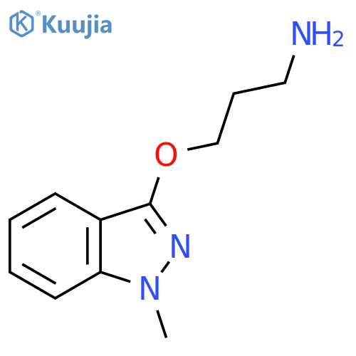 3-(1-methyl-1H-indazol-3-yl)oxypropan-1-amine structure